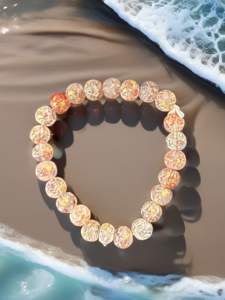 Crackle Glass Artisan Bracelet