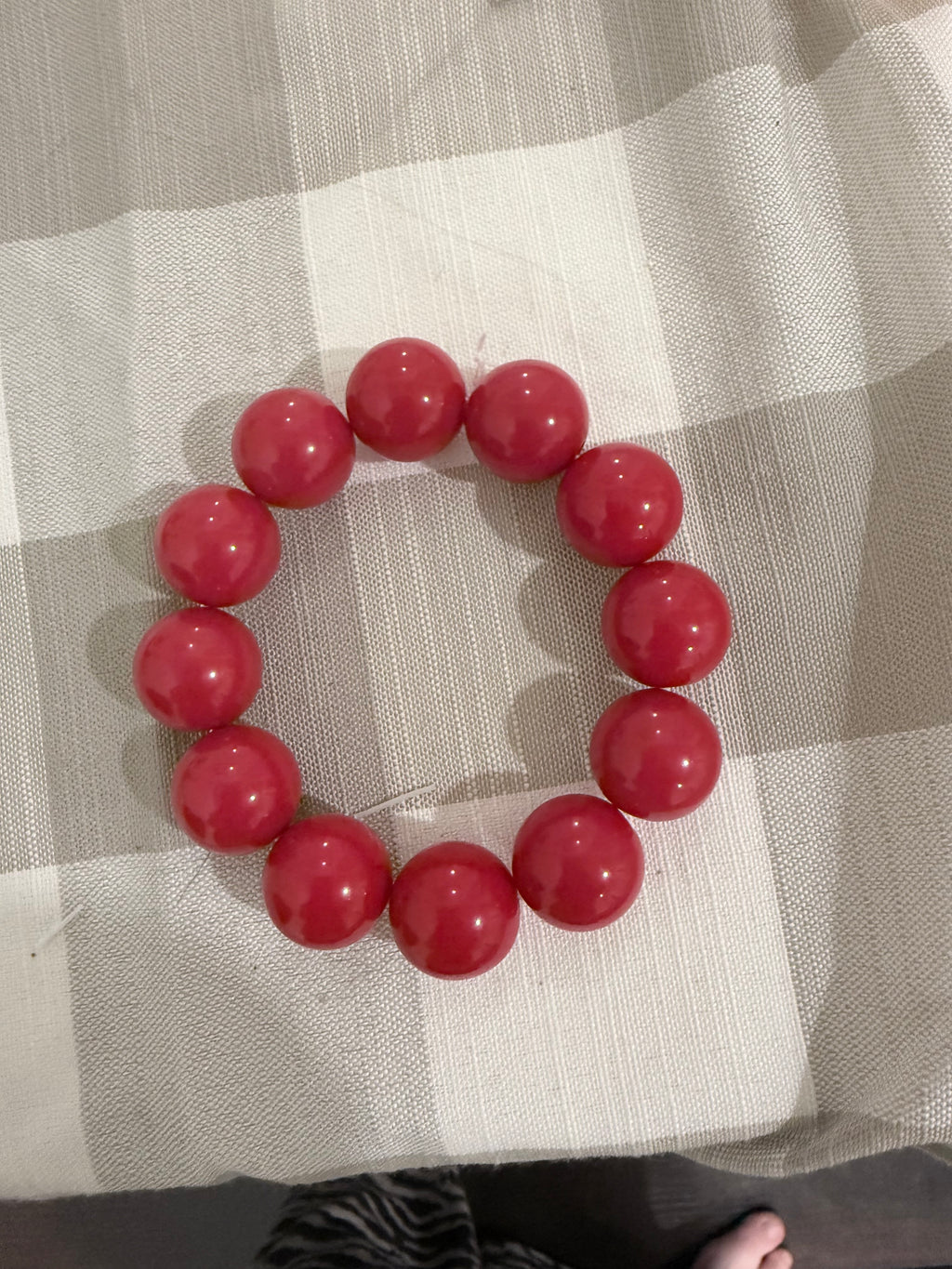 Red Holiday Bead Bracelet – Limited Edition
