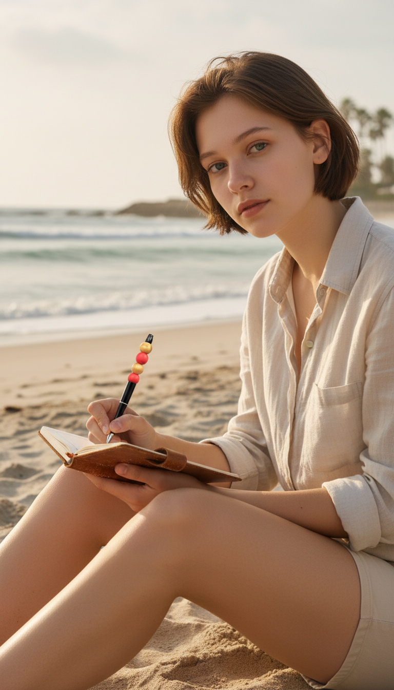 Voulez-Vous Sunset Beaded Pen