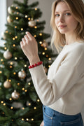 Red Holiday Bead Bracelet – Limited Edition